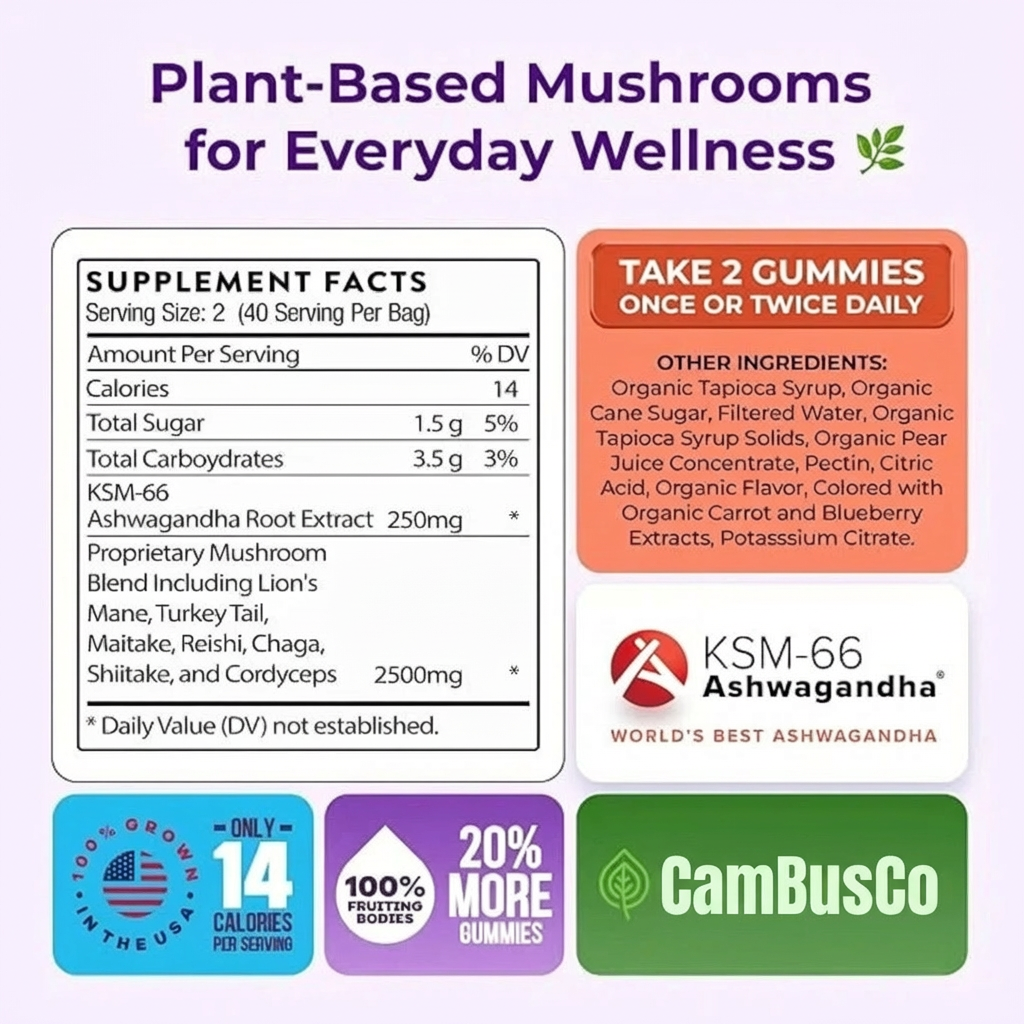 Mushroom Ashwagandha Gummies