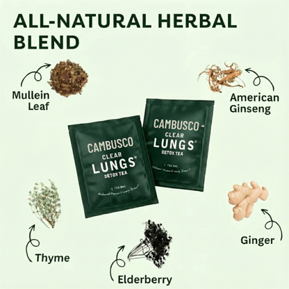 CambusCo Clear Lungs Detox Tea - Limited Time Deal