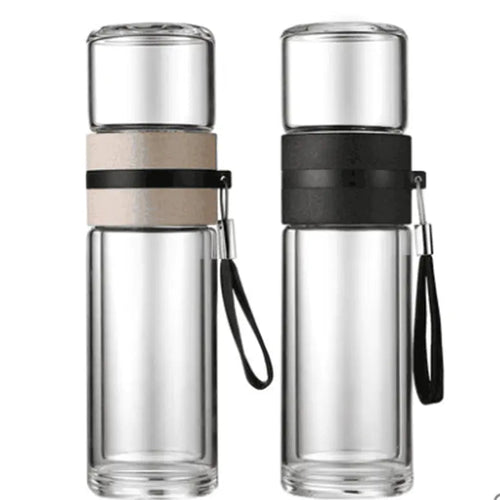 Double-Wall Insulated Glass Tea Cup